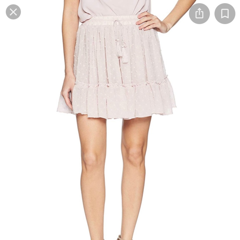 galmorous Skirt woman's pink textured XS - Picture 2 of 6